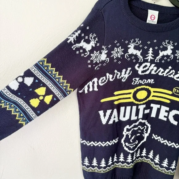 Numbskull Fallout 4 Vault-Tec Ugly Christmas Sweater - Picture 2 of 5